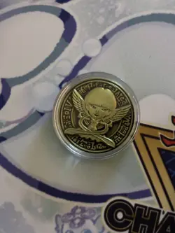 Yu-Gi-Oh Gold Pre-registration Coin NEW - Image 1