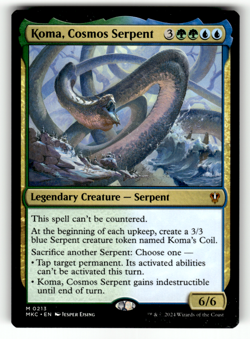 Koma, Cosmos Serpent 213 Normal M Commander: Murders at Karlov Manor LP - Image 1