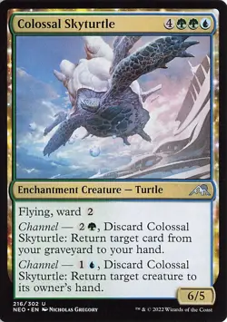 Colossal Skyturtle U Kamigawa: Neon Dynasty 216 LP - Image 1