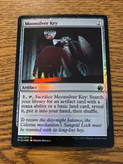 Moonsilver Key Innistrad: Midnight Hunt Foil MTG MAGIC THE GATHERING NM - Image 1