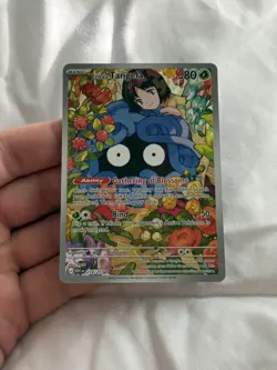 Erika's Tangela Pokemon TCG Scarlet & Violet Full Art Holo Rare 218/217 Basic - Image 1