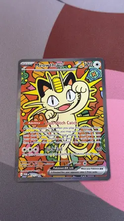 Meowth ex 121/088 ENGLISH Special Illustration Rare - Perfect Order SIR Pokemon - Image 2