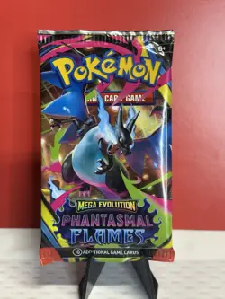 Pokemon TCG Mega Evolution Phantasmal Flames Booster Pack Sealed - Image 1