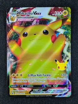 2021 Pokemon PIKACHU VMAX #SWSH062 Celebrations Premium Figure Coll. English - Image 1