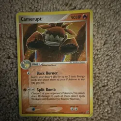 Pokemon Camerupt 90 HP EX Deoxys 4/107 Nintendo 2005 Rare Regular Stage 1 Fire - Image 1