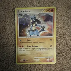 Pokemon Lucario 90 HP Diamond & Pearl 6/130 Nintendo 2007 Rare Holo Stage 1 - Image 1