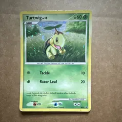 Pokemon Turtwig 60 HP Diamond & Pearl DP01 Nintendo 2007 Promo Holo Basic - Image 1