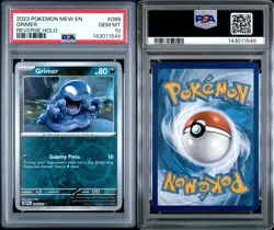PSA 10 GEM MINT Grimer 088/165 MEW EN-151 Reverse Holo Pokemon - Image 3