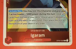 Igaram OP04-002 R English ONE PIECE Kingdom of Intrigue Card Game TCG CCG Foil - Image 2