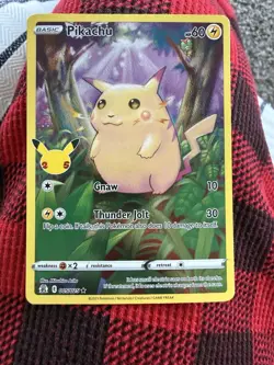 Pokemon TCG Celebrations Pikachu Holo Card 5/25 Rare - Image 3