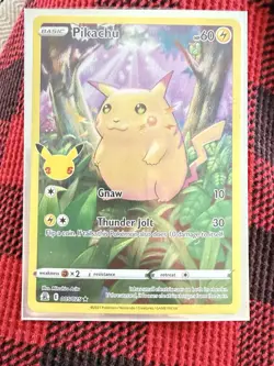 Pokemon TCG Celebrations Pikachu Holo Card 5/25 Rare - Image 5