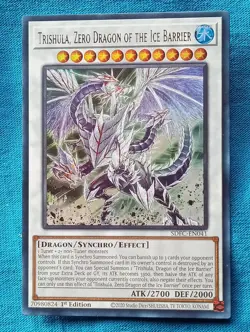 YuGiOh Cards - Trishula, Zero Dragon of the Ice Barrie - SDFC-EN041 - Near Mint! - Image 1