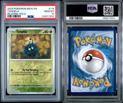 PSA 10 GEM MINT Tangela 114/165 MEW EN-151 Reverse Holo Pokemon Card - Image 3