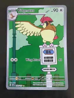 🔥Pokemon SV Obsidian Flames Pidgeotto 208 Illustration Rare card Full Art NM - Image 1