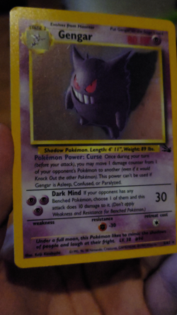 Pokemon TCG Gengar Fossil Holo Card 5/62 NM - Image 2