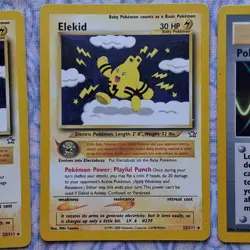 9 Rare Neo Genesis Pokemon Cards Elekid 22/111 & Trainer Cards - Image 4