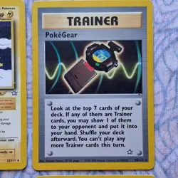 9 Rare Neo Genesis Pokemon Cards Elekid 22/111 & Trainer Cards - Image 5