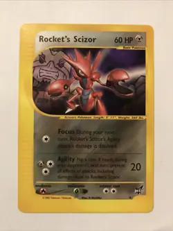 Rocket's Scizor Best of Game non-holo RARE Promo #4 Card - Image 1
