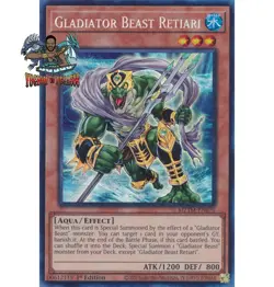 Yugioh! 1x Gladiator Beast Retiari MZTM-EN070 Collector's Rare 1st Ed NM - Image 1