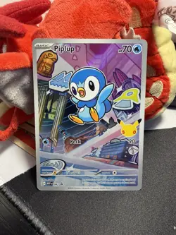 2026 Pokemon TCG MEP EN Piplup 30th Anniversary Promo Card #042 IN HAND! - Image 1