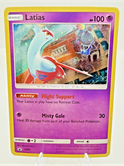 Pokemon Latias TCG SM87 SWIRL! Black Star Promo Holo Card - Image 1