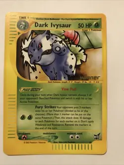 Dark Ivysaur Best Promo 6 Winner Stamp - Near Mint - Pokemon Trading Card Game - Image 1