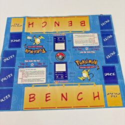 Vintage Original Pokemon Paper Play Mat Base Set 2 Trading Card Game - Image 1