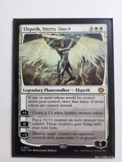 MTG Elspeth Storm Slayer Tarkir Dragonstorm Magic The Gathering TCG - Image 1