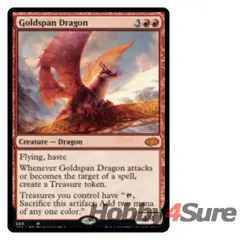 Goldspan Dragon M/NM Magic: The Gathering MTG Jumpstart 2022 - Image 1