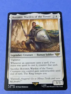 MTG Magic: The Lord of the Rings: Boromir, Warden of the Tower #0004 Rare - LP - Image 1