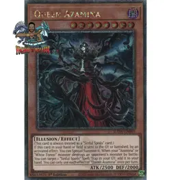 Yugioh! 1x Queen Azamina SUDA-EN009 Quarter Century Secret Rare 1st Ed NM - Image 1
