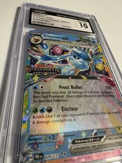2025 POKEMON PRISMATIC EVOLUTIONS - SURPRISE BOX GLACEON EX CGC 10 GEM MINT - Image 2