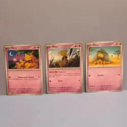 Pokemon TCG Abra x3 Basic Card Lot 054/132 080/167 063/165 English 2023 - Image 1