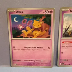Pokemon TCG Abra x3 Basic Card Lot 054/132 080/167 063/165 English 2023 - Image 2