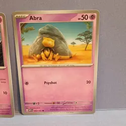 Pokemon TCG Abra x3 Basic Card Lot 054/132 080/167 063/165 English 2023 - Image 4