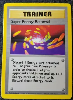 1 Super Energy Removal #79/102 Base Set Rare 1999 Vintage WOTC LP Pokemon - Image 1