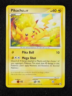 2009 Pokemon PIKACHU #71/99 Arceus Common Regular Lightning English - Image 1