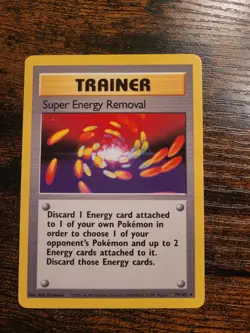 Pokemon TCG Super Energy Removal 79/102 Base Set Unlimited HP MP - Image 1