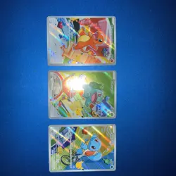 Pokemon First Partner Illustration Collection MEP Bulbasaur Charmander Squirtle - Image 1
