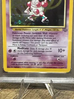 1999 Pokemon Jungle Mr Mime Holo 6/64 PSA 9 Mint WOTC Vintage - Image 2
