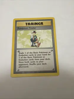 POKEMON TRADER 77/102 RARE BASE SET POKEMON MP - Image 2