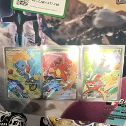 Pokemon First Partner Illustration Collection Promo Holo Squirtle Charmander Bu… - Image 2