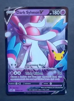 Pokemon Dark Sylveon V Black Star Promo SWSH134 Holo Sword & Shield Celebrations - Image 1
