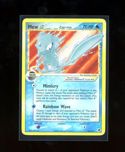 2006 Pokemon EX Dragon Frontiers Mew GOLD STAR Holo Foil 101/101 Delta Species - Image 1
