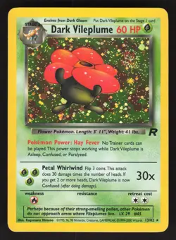 Dark Vileplume 13/82 Pokemon TCG Team Rocket MP - Image 1
