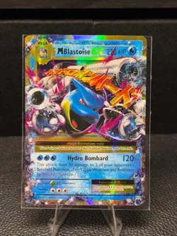 M Blastoise EX 22/108 Holo Rare EX Evolutions Pokemon Near Mint - Image 1