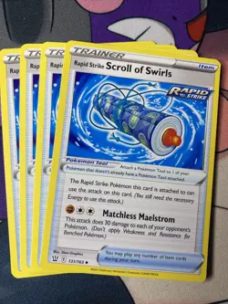 Pokemon TCG Battle Styles 4x Playset Rapid Strike Scroll of Swirls 131/163 - Image 1