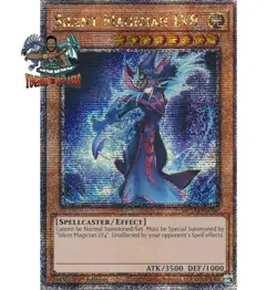 Yugioh! 1x Silent Magician LV8 MZTM-EN000 Quarter Century Secret Rare 1st Ed NM - Image 1