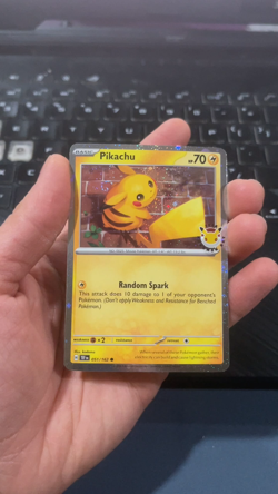Pokemon Pikachu 051 /162 Stamped 2026 Pokemon Day 30 Promo TCG DOUBLE SWIRL - Image 2
