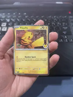 Pokemon Pikachu 051 /162 Stamped 2026 Pokemon Day 30 Promo TCG DOUBLE SWIRL - Image 4